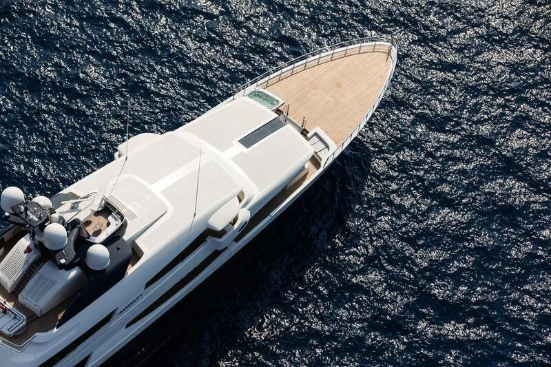 a space shuttle on the water aboard DRAAK Yacht for Sale
