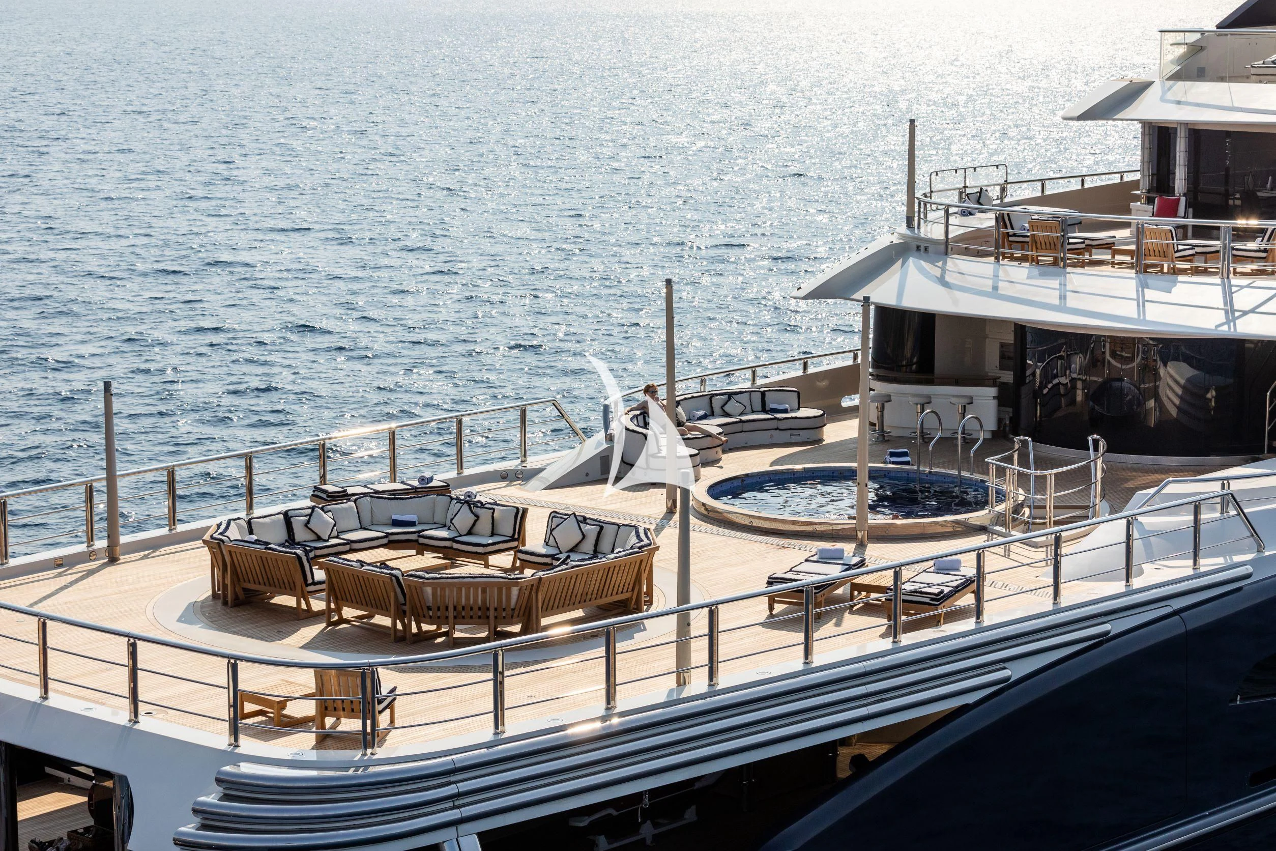 a boat on the water aboard DRAAK Yacht for Sale