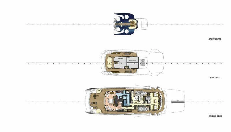 diagram aboard DRAAK Yacht for Sale