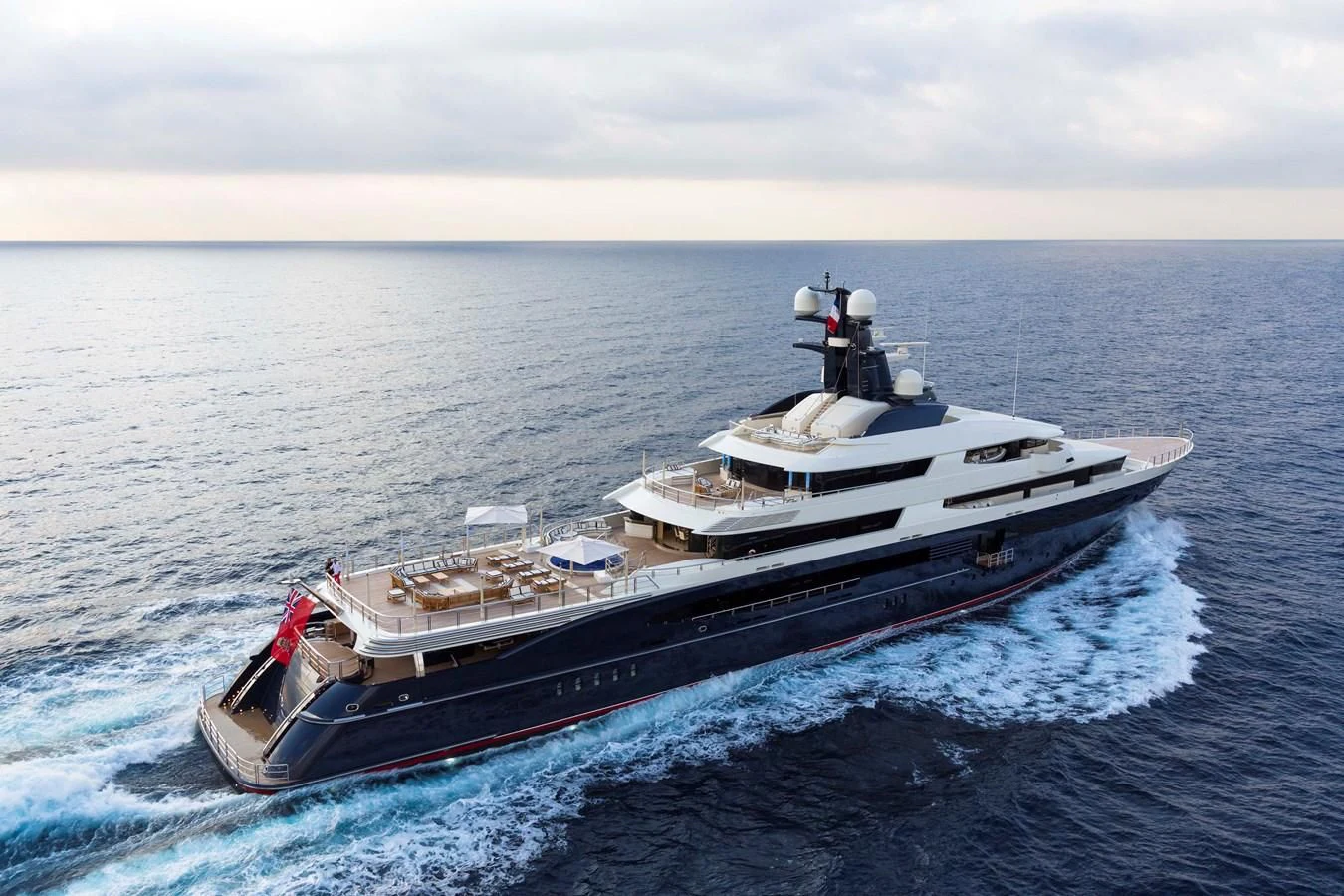 a boat in the water aboard DRAAK Yacht for Sale