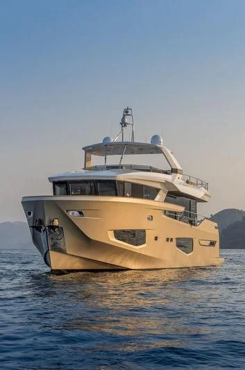 a boat in the water aboard LADY STEFANI Yacht for Sale