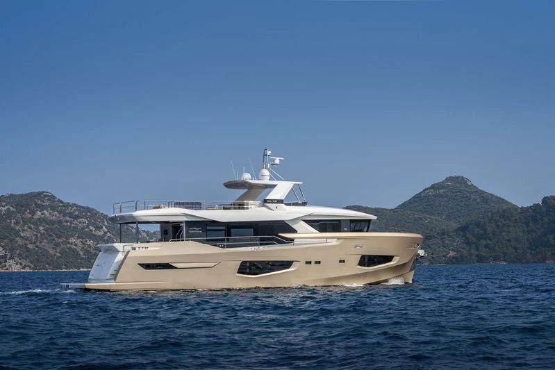 a boat in the water aboard LADY STEFANI Yacht for Sale
