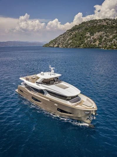 a boat in the water aboard LADY STEFANI Yacht for Sale