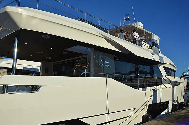 a boat with people on it aboard LADY STEFANI Yacht for Sale