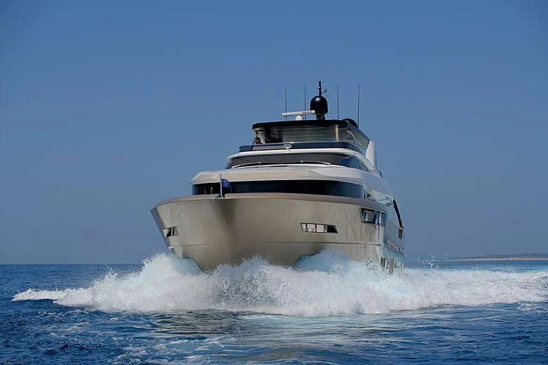 a boat in the water aboard MANIKIM Yacht for Sale