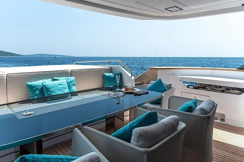 a boat on the water aboard MANIKIM Yacht for Sale