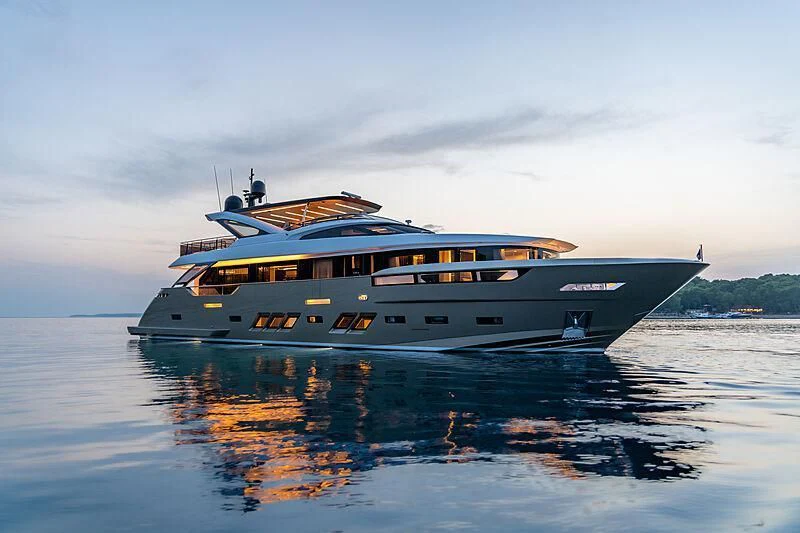 a boat on the water aboard MANIKIM Yacht for Sale