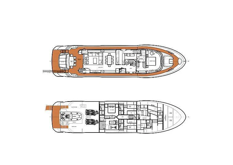 diagram aboard MANIKIM Yacht for Sale