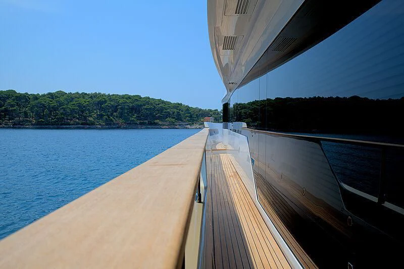 a boat on the water aboard MANIKIM Yacht for Sale