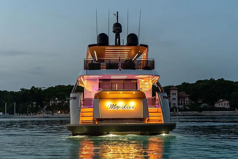 a boat on the water aboard MANIKIM Yacht for Sale