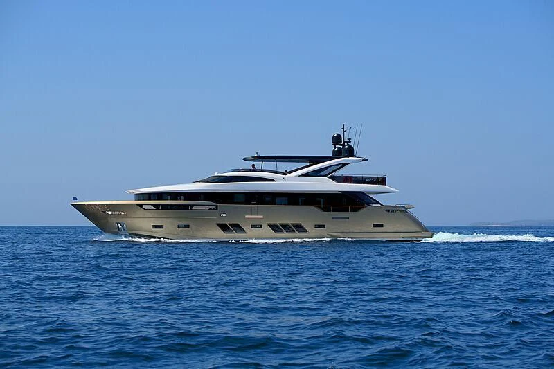 a boat in the water aboard MANIKIM Yacht for Sale