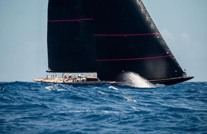 a boat in the water aboard SVEA Yacht for Sale