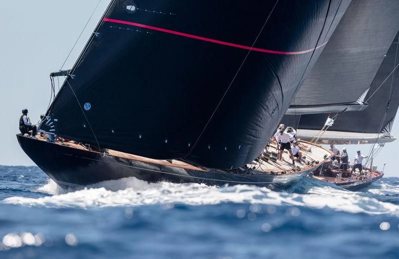 a group of people on a sailboat aboard SVEA Yacht for Sale
