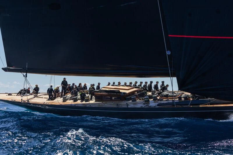 a group of people on a boat aboard SVEA Yacht for Sale