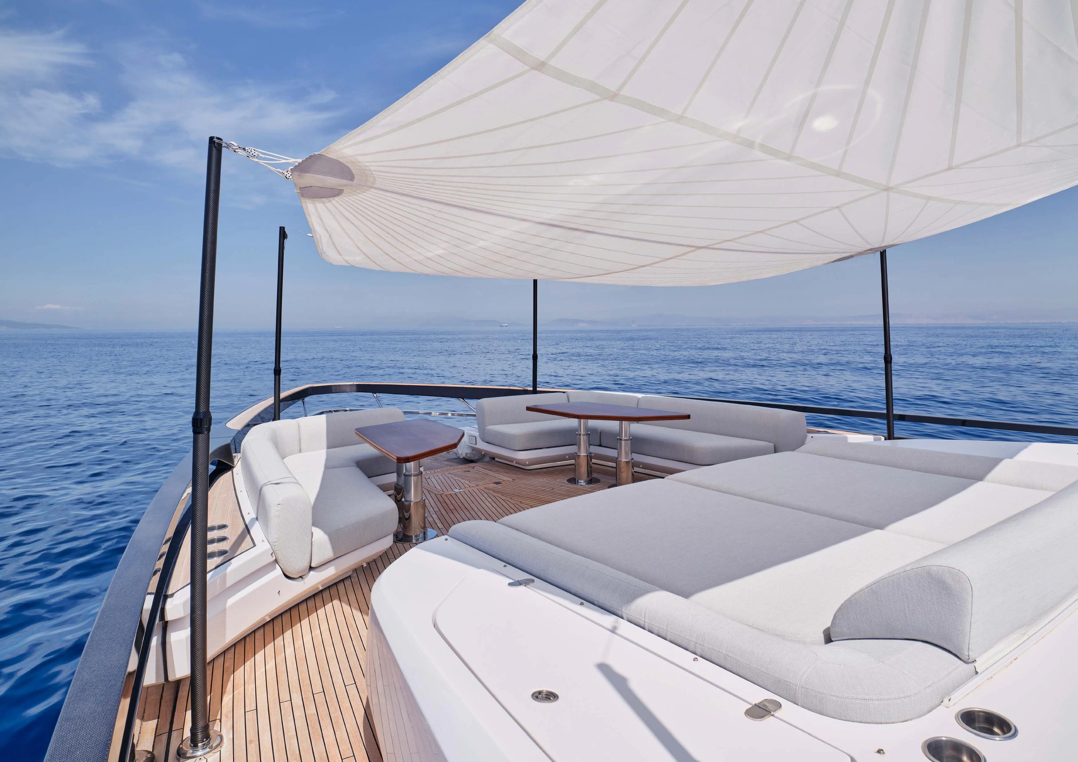a boat on the water aboard D FIVE Yacht for Sale