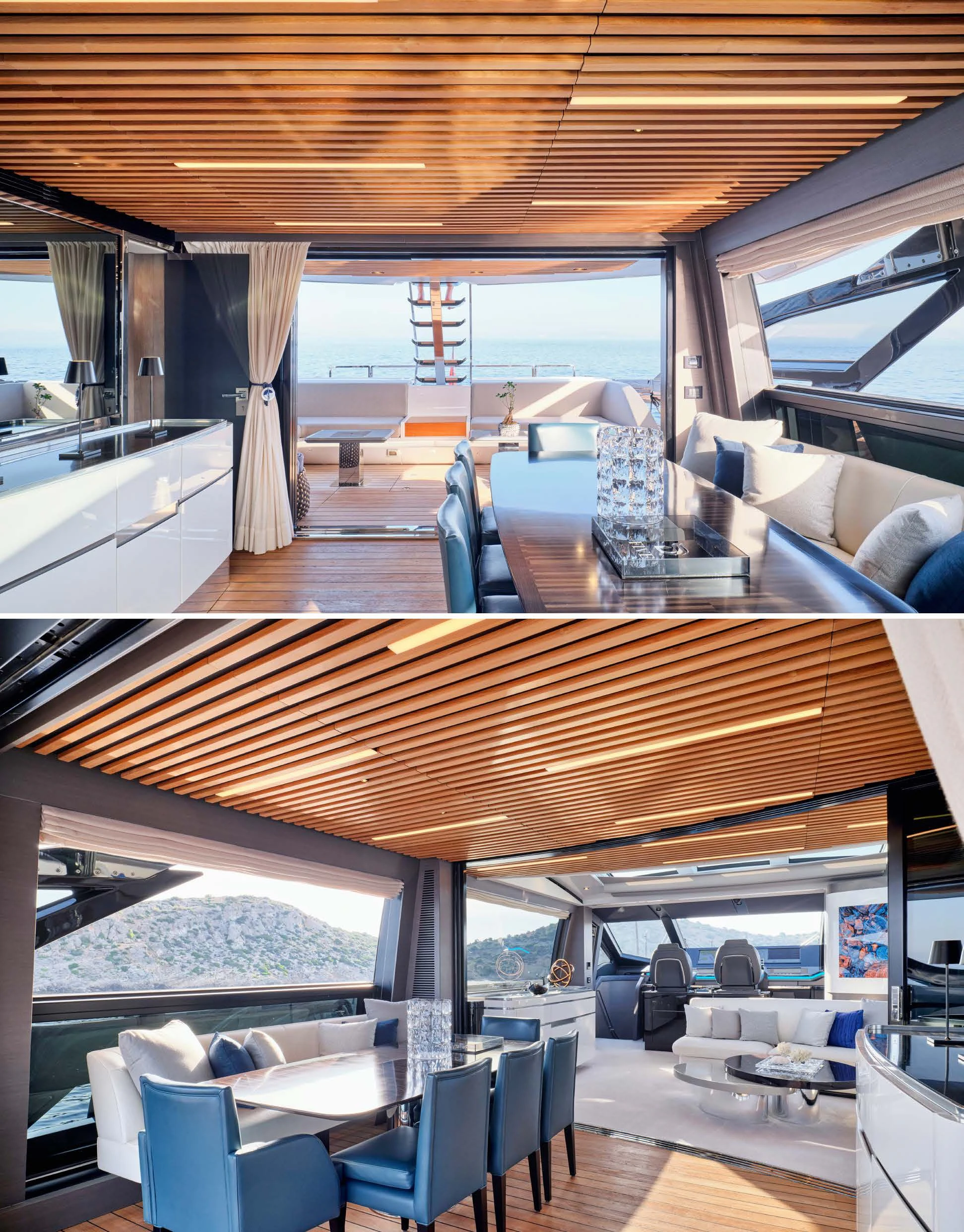 inside of a boat aboard D FIVE Yacht for Sale