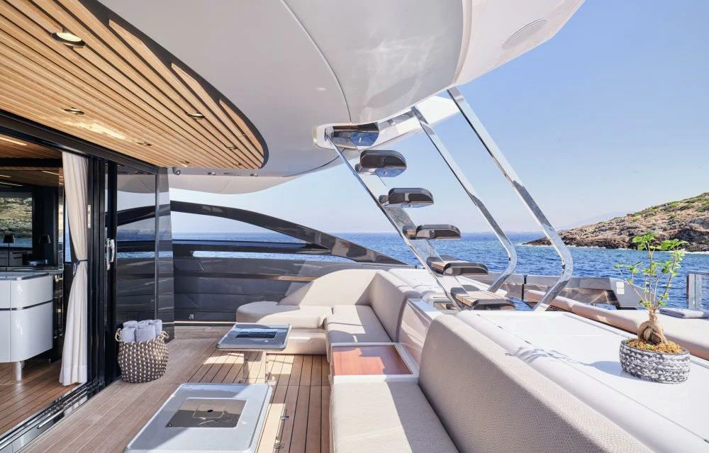 a boat on the water aboard D FIVE Yacht for Sale