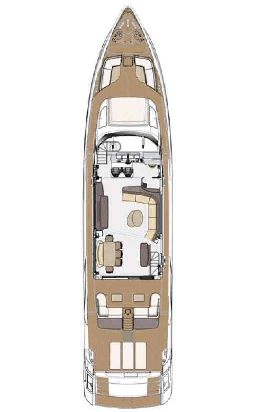 diagram aboard D FIVE Yacht for Sale