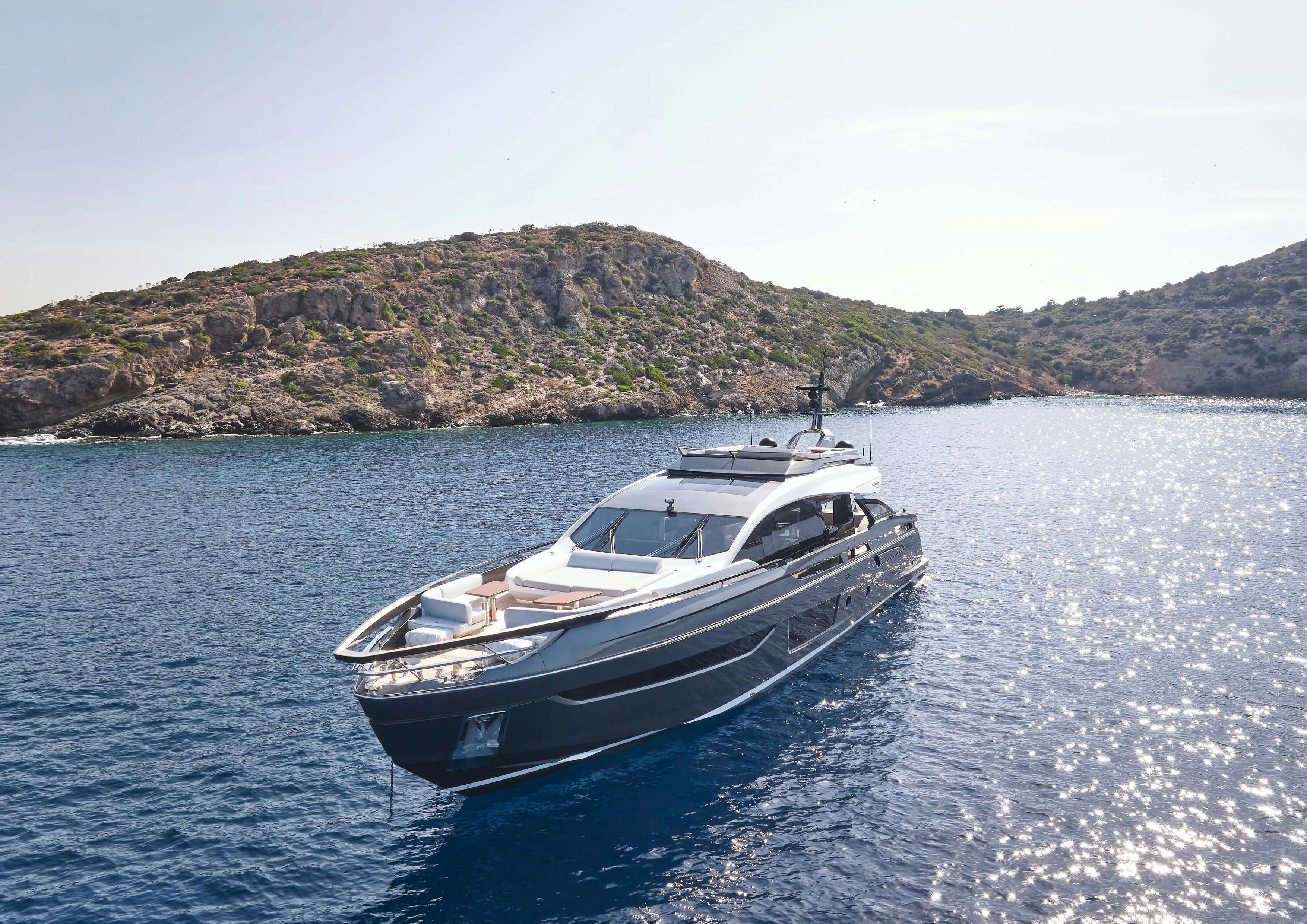 a boat in the water aboard D FIVE Yacht for Sale