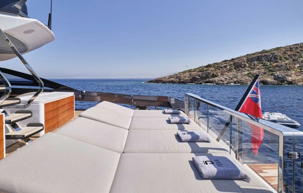 a boat on the water aboard D FIVE Yacht for Sale