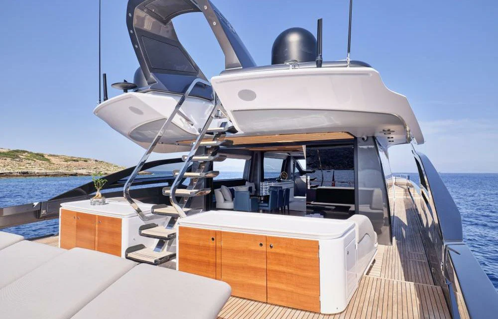 a boat on the water aboard D FIVE Yacht for Sale