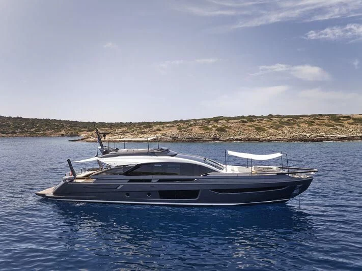 a boat on the water aboard D FIVE Yacht for Sale