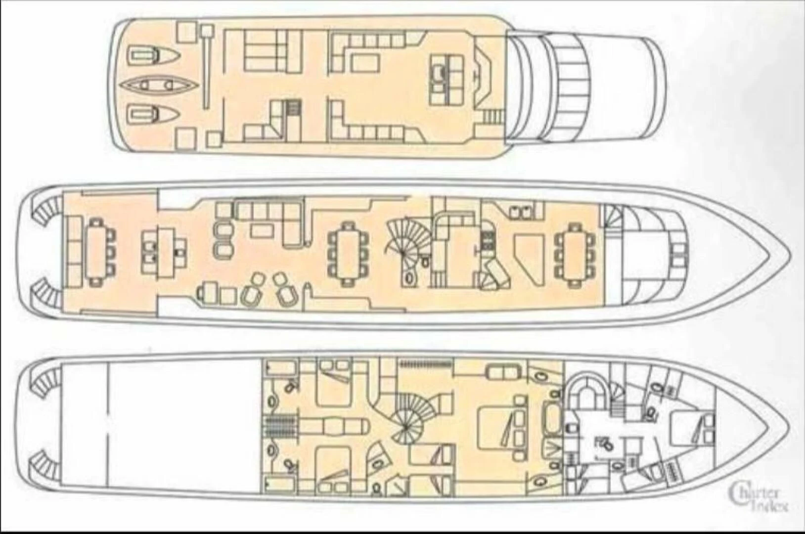 diagram aboard LADY AUDREY Yacht for Sale