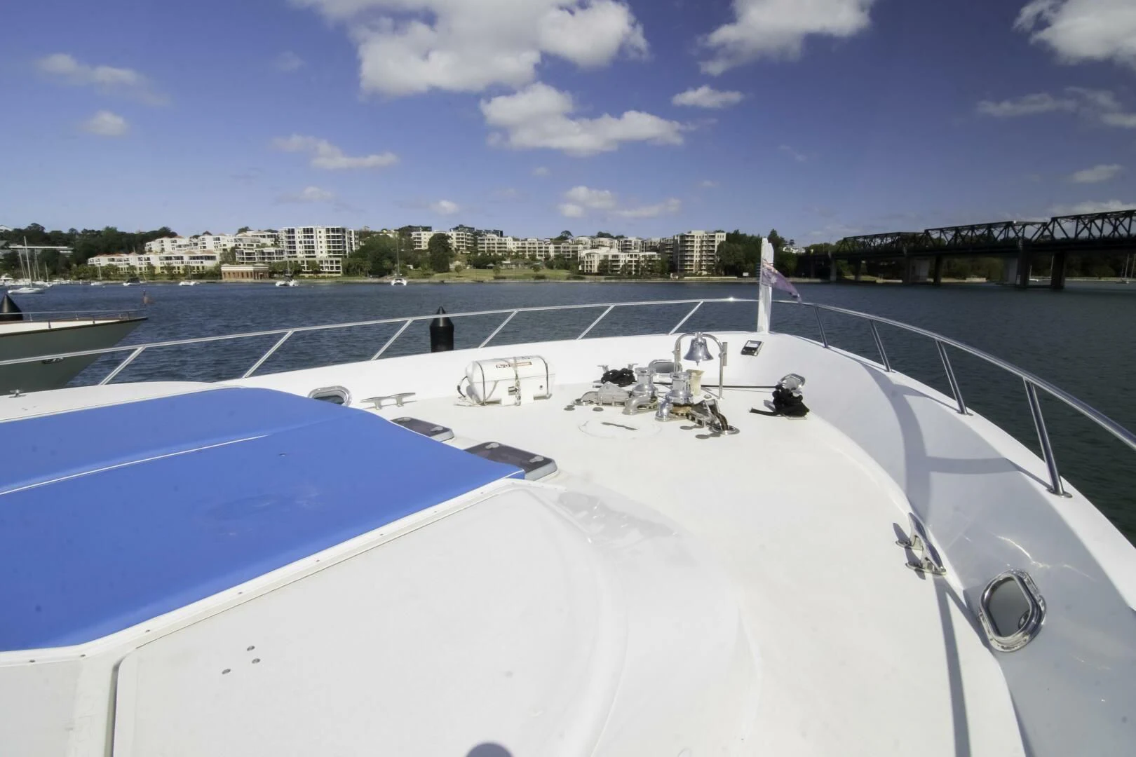 a large white ship on a beach aboard LADY AUDREY Yacht for Sale