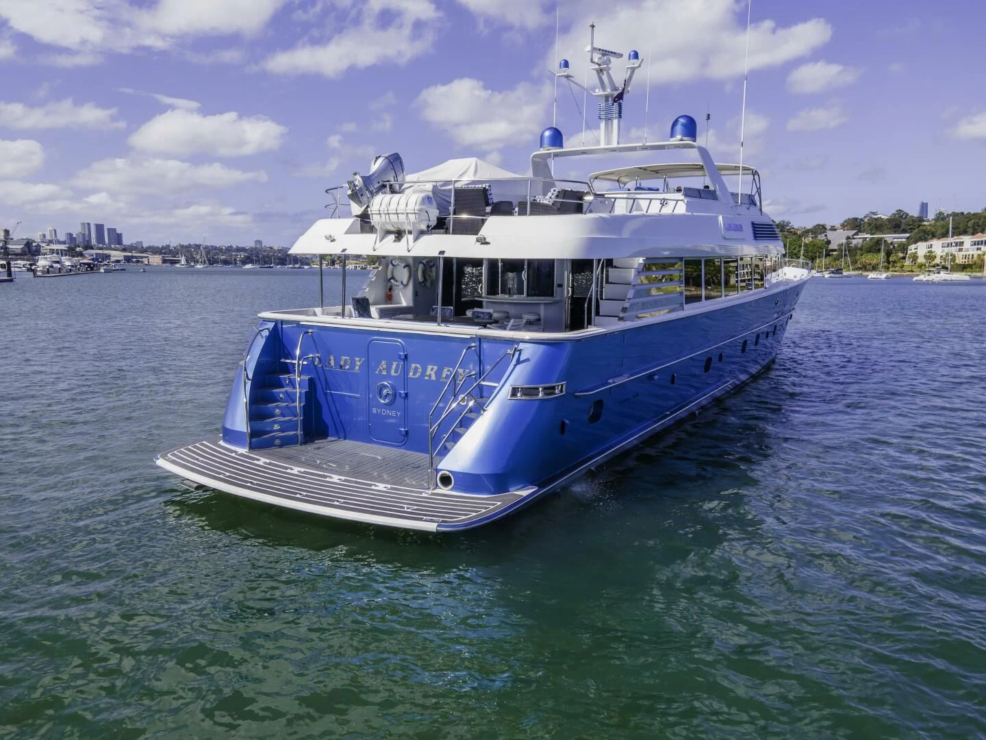 a boat in the water aboard LADY AUDREY Yacht for Sale
