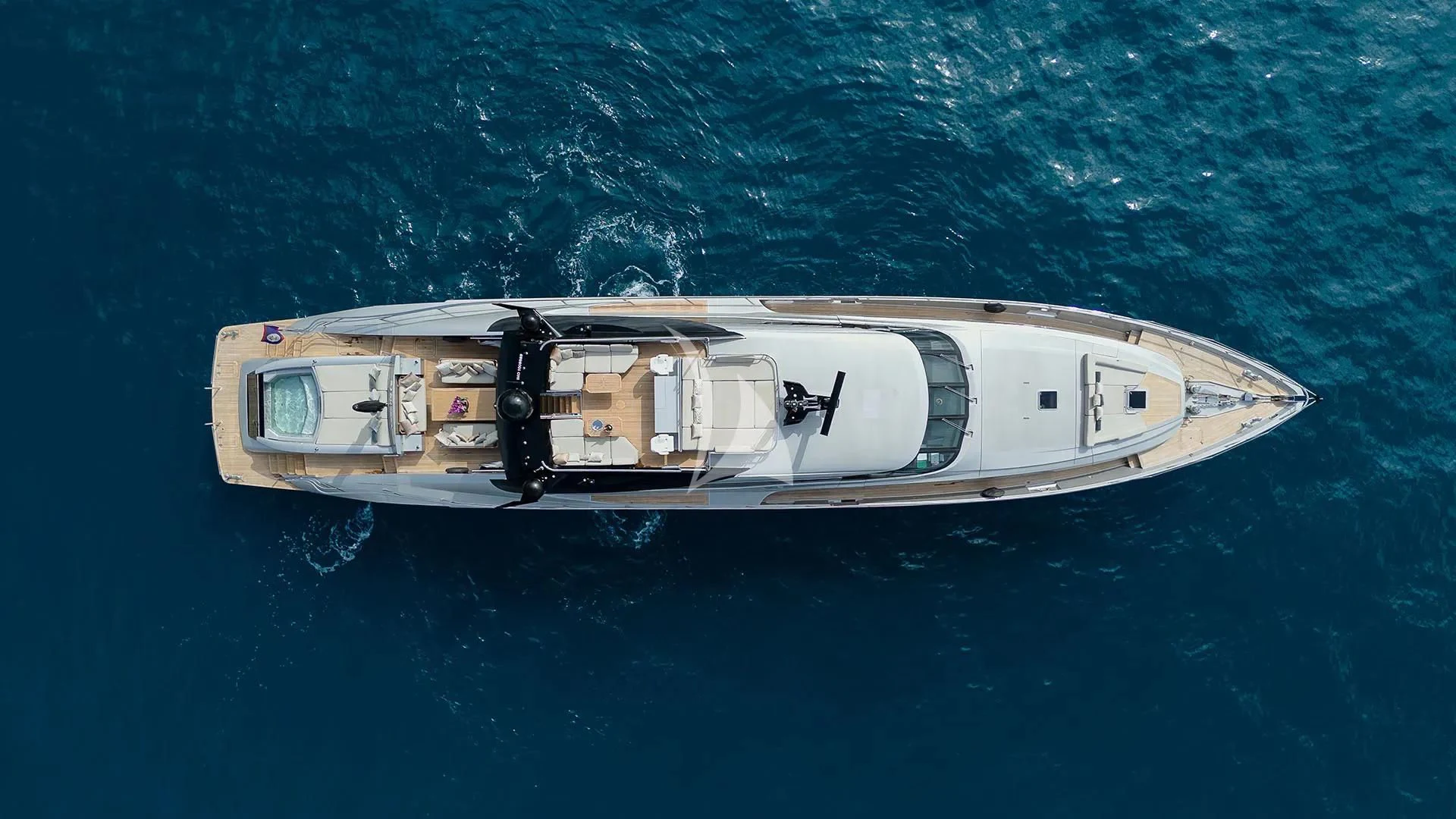 a boat in the water aboard BAGHEERA Yacht for Charter