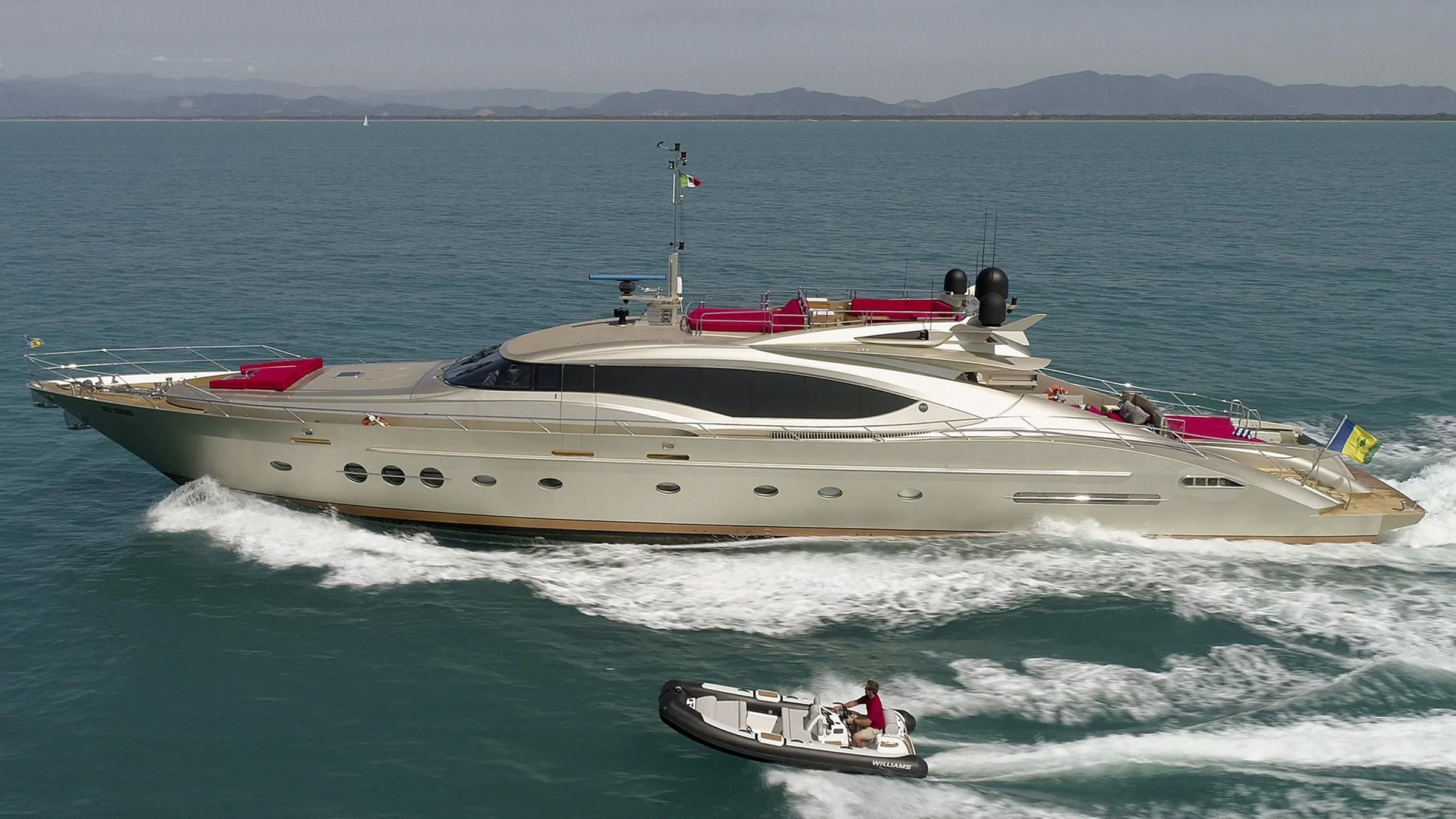 a boat on the water aboard BAGHEERA Yacht for Charter