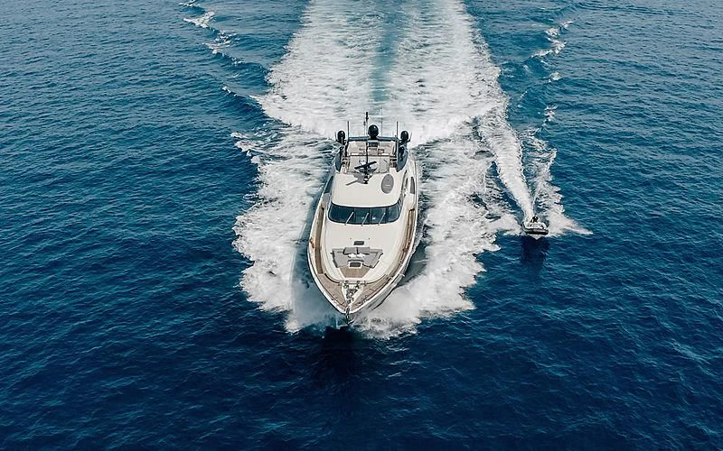a boat on the water aboard BAGHEERA Yacht for Charter