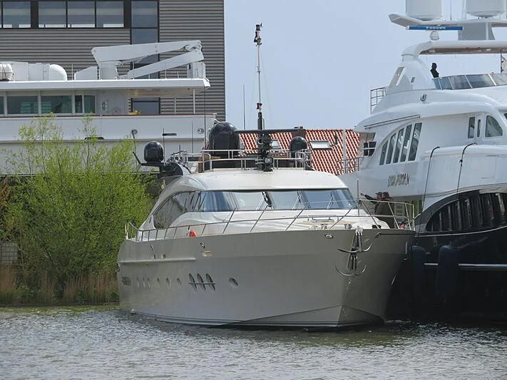 several boats docked in a harbor aboard BAGHEERA Yacht for Charter