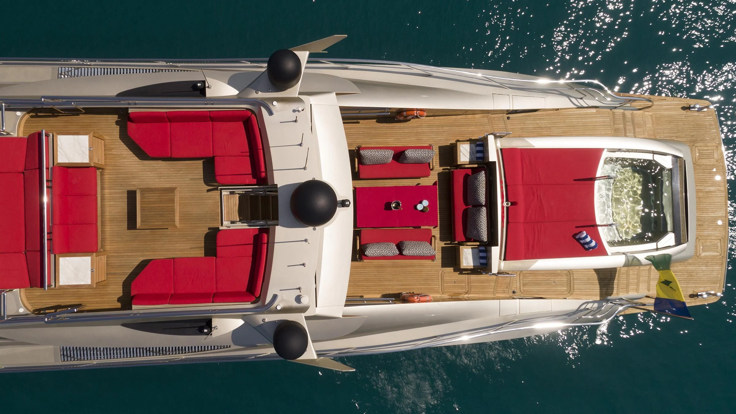 a model of a house aboard BAGHEERA Yacht for Charter