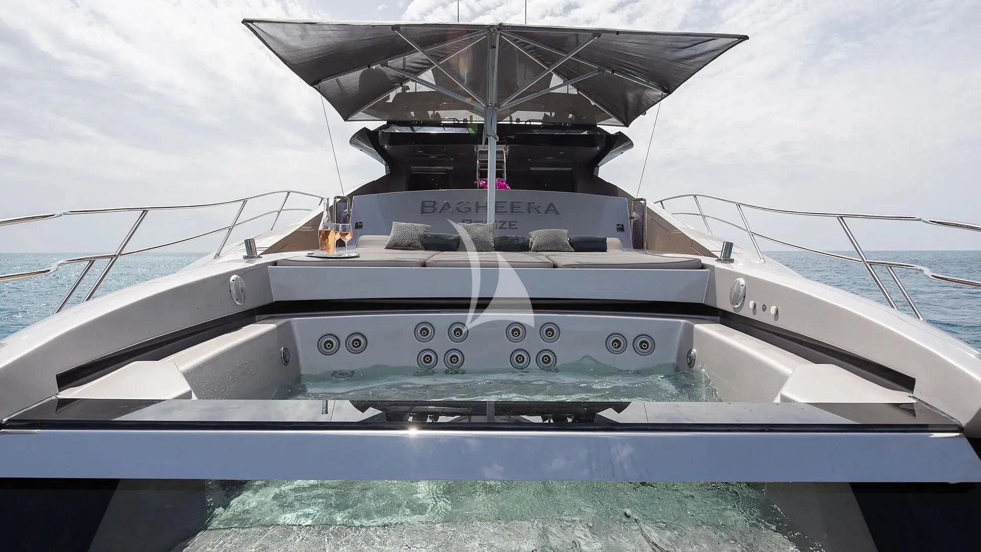 a boat on the water aboard BAGHEERA Yacht for Charter