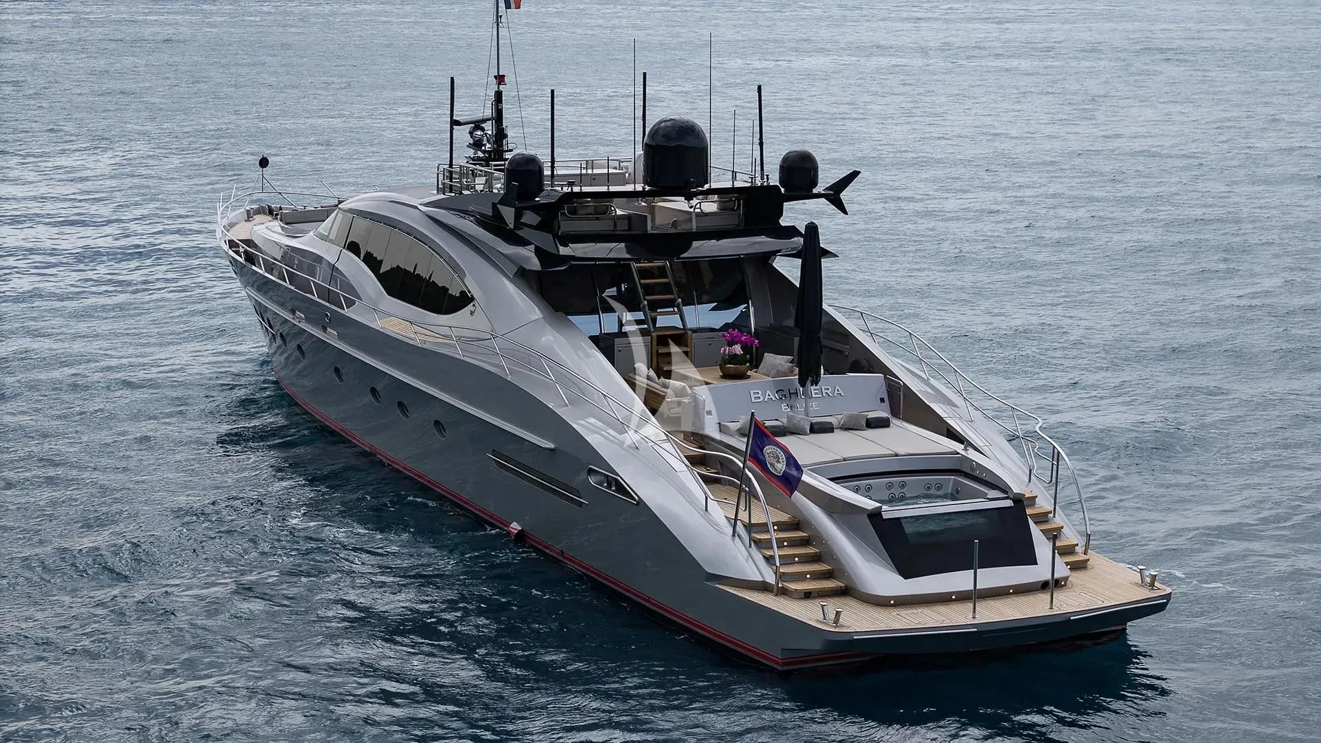 a boat in the water aboard BAGHEERA Yacht for Charter