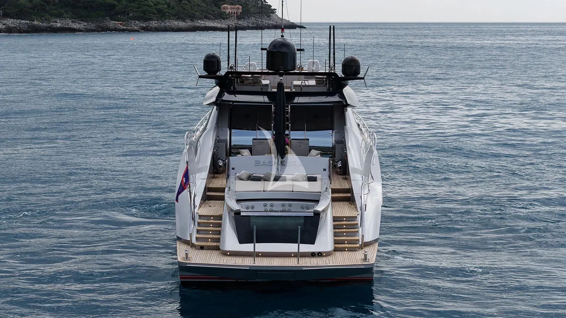 a boat in the water aboard BAGHEERA Yacht for Charter