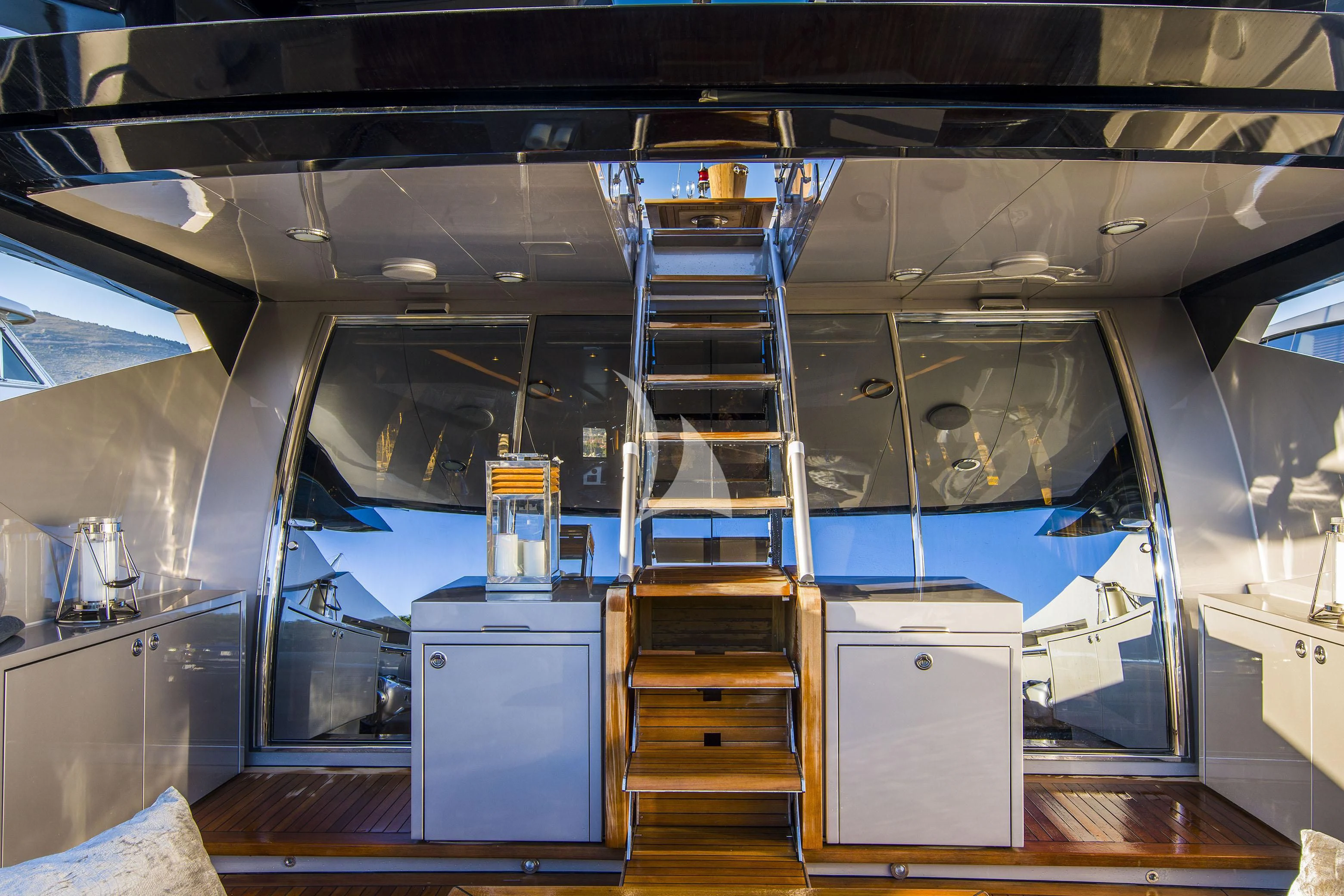 a large industrial machine aboard BAGHEERA Yacht for Charter