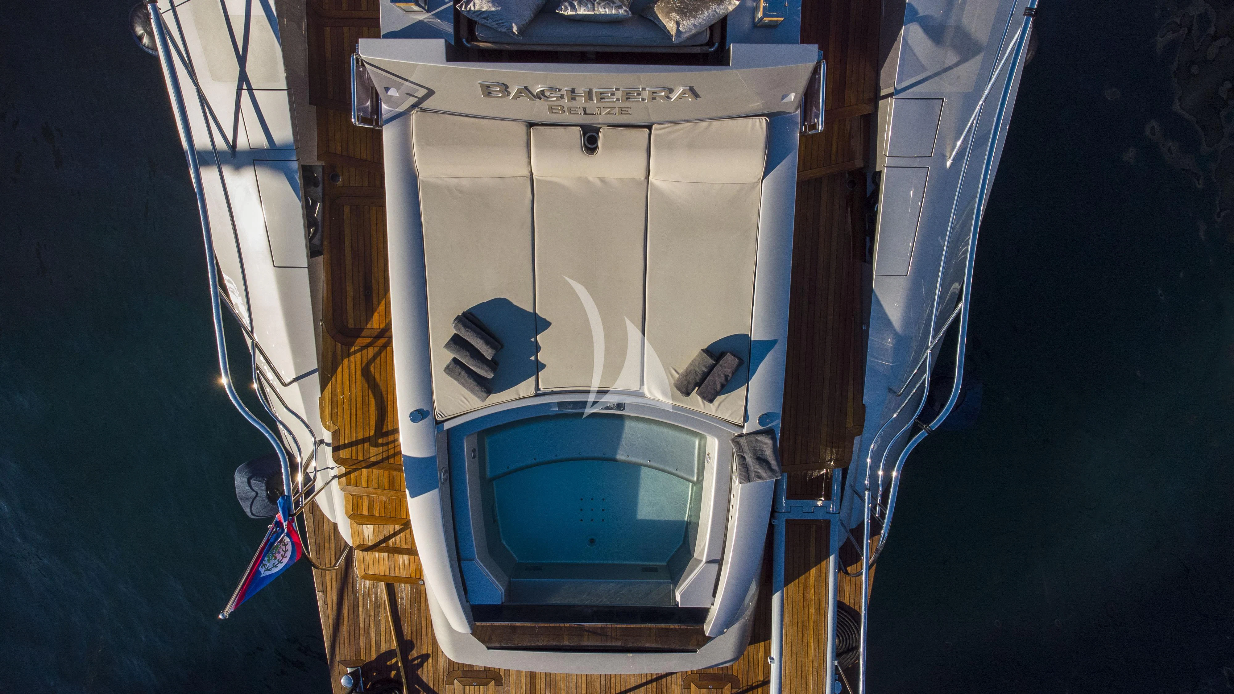 a large metal object with a hole in it aboard BAGHEERA Yacht for Charter