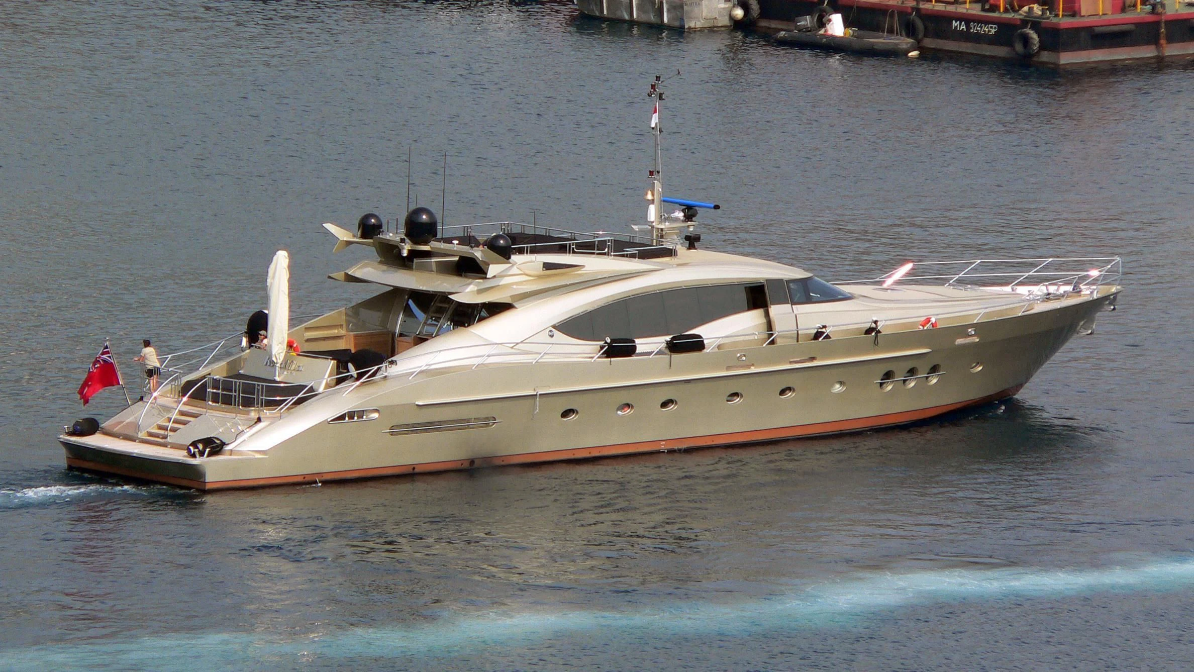 a boat on the water aboard BAGHEERA Yacht for Charter