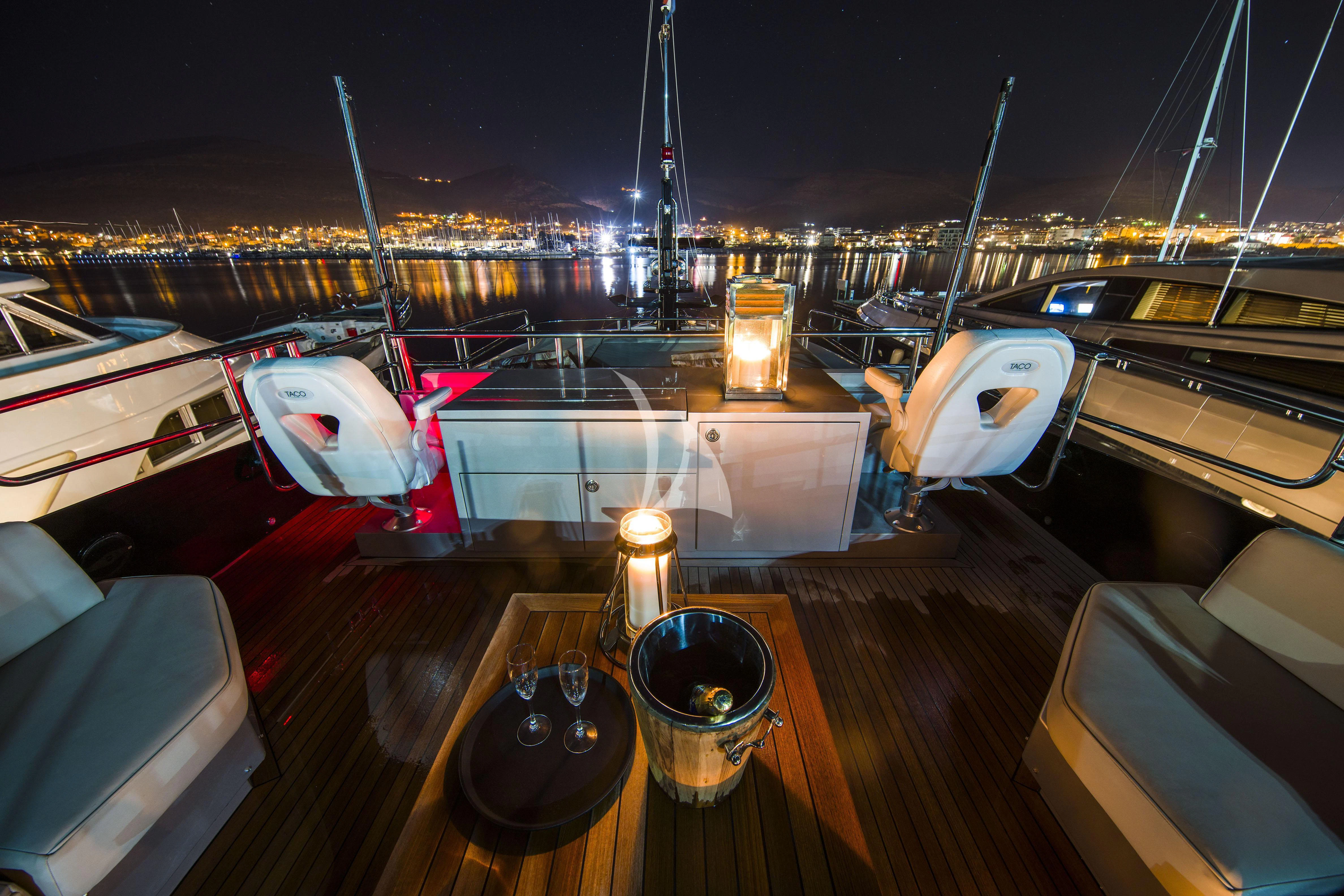 a boat on the water aboard BAGHEERA Yacht for Charter