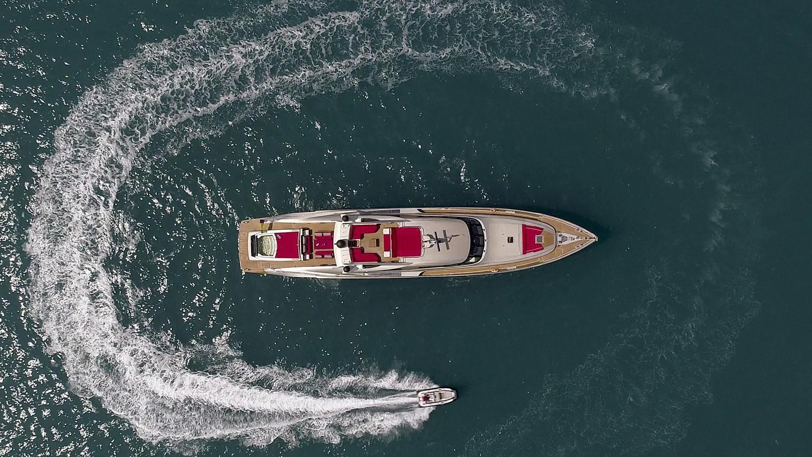 a boat in the water aboard BAGHEERA Yacht for Charter
