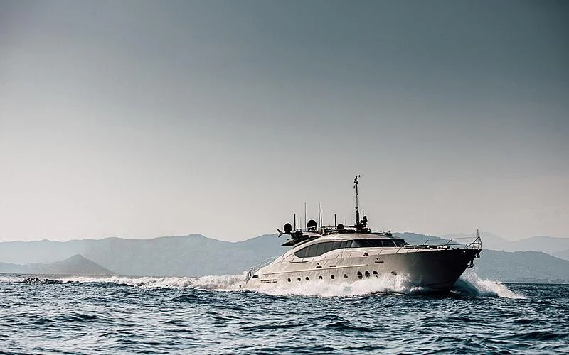a boat in the water aboard BAGHEERA Yacht for Charter