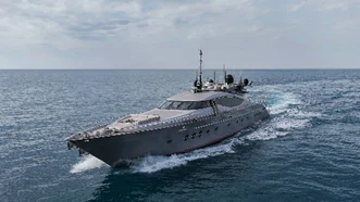 a boat in the water aboard BAGHEERA Yacht for Charter