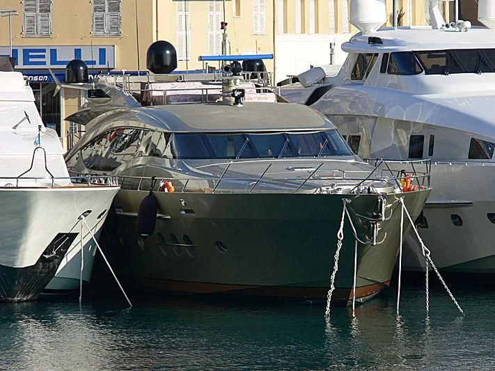 several boats are parked in the water aboard BAGHEERA Yacht for Charter
