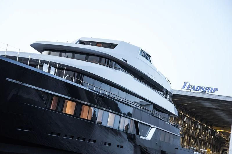 a large building with a glass roof aboard LONIAN Yacht for Sale