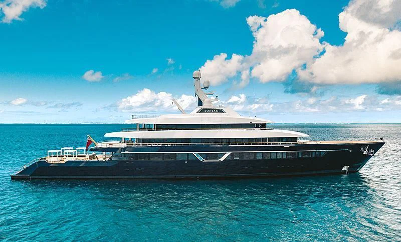 a large cruise ship in the water aboard LONIAN Yacht for Sale