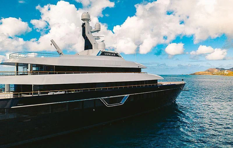 a large cruise ship in the water aboard LONIAN Yacht for Sale