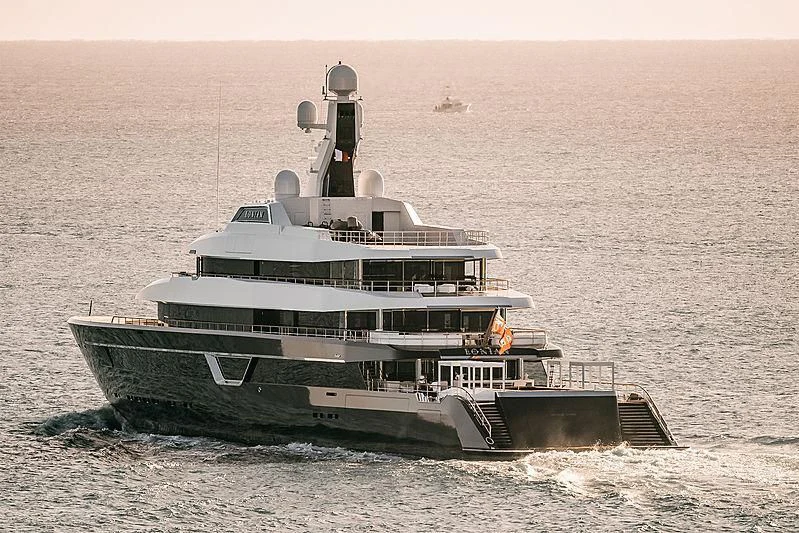 a ship in the water aboard LONIAN Yacht for Sale