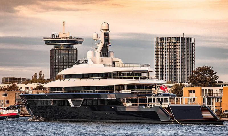 a large cruise ship in the water aboard LONIAN Yacht for Sale